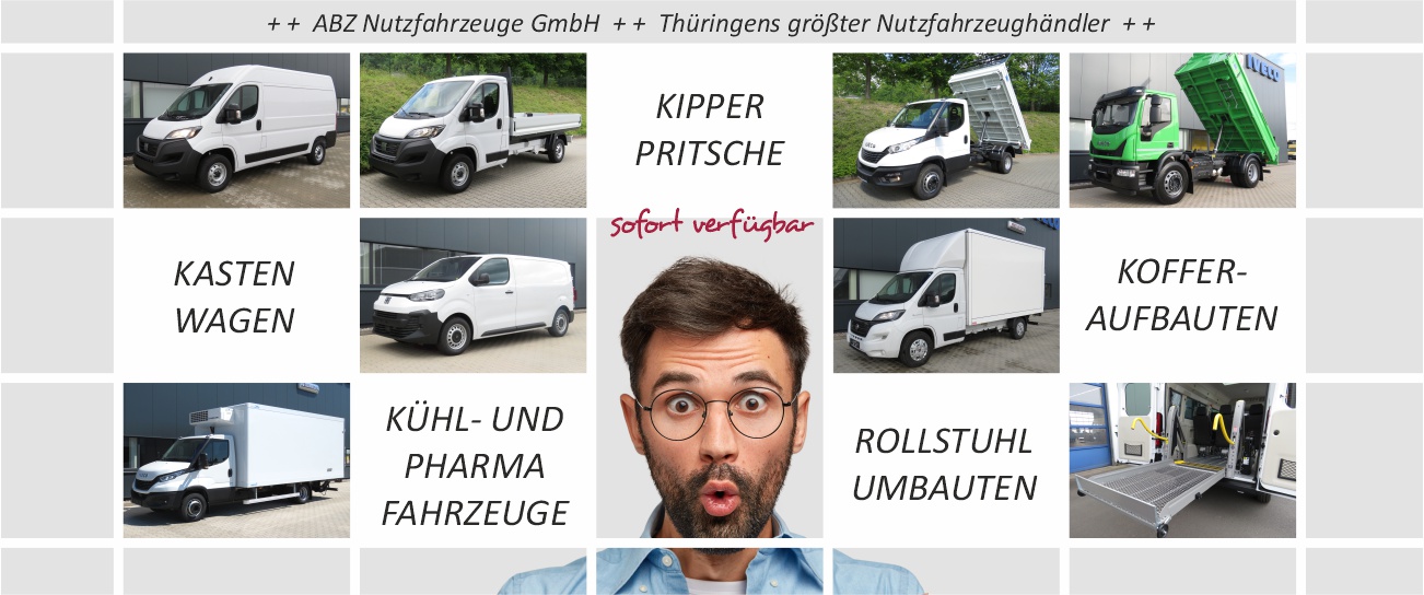 Nutzfahrzeuge-Transporter-Kastenwagen-LKW-Vielfalt von ABZ